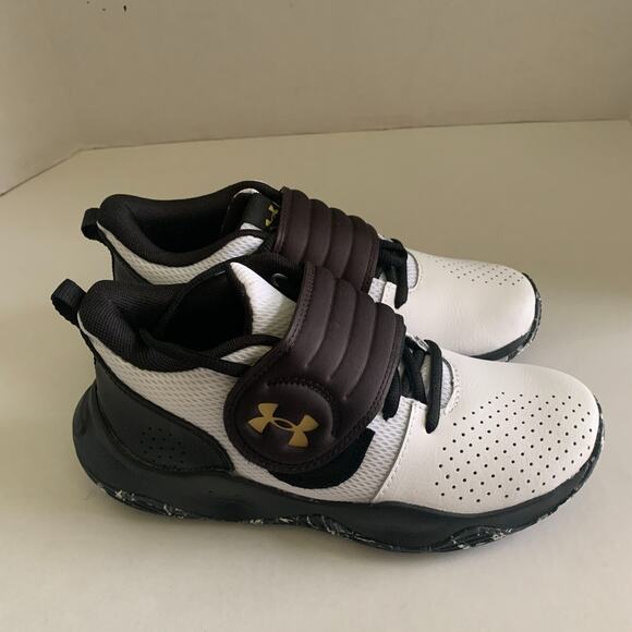 Under Armour GS Zone BB 2 Boy's Size 5Y Sneaker Shoes White/Black NIB Brand New - Picture 13 of 14